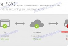 网站套cloudflare免费自定义节点cdn之后，访问网站出现 Error 520-自学控 - 自己建站也轻松